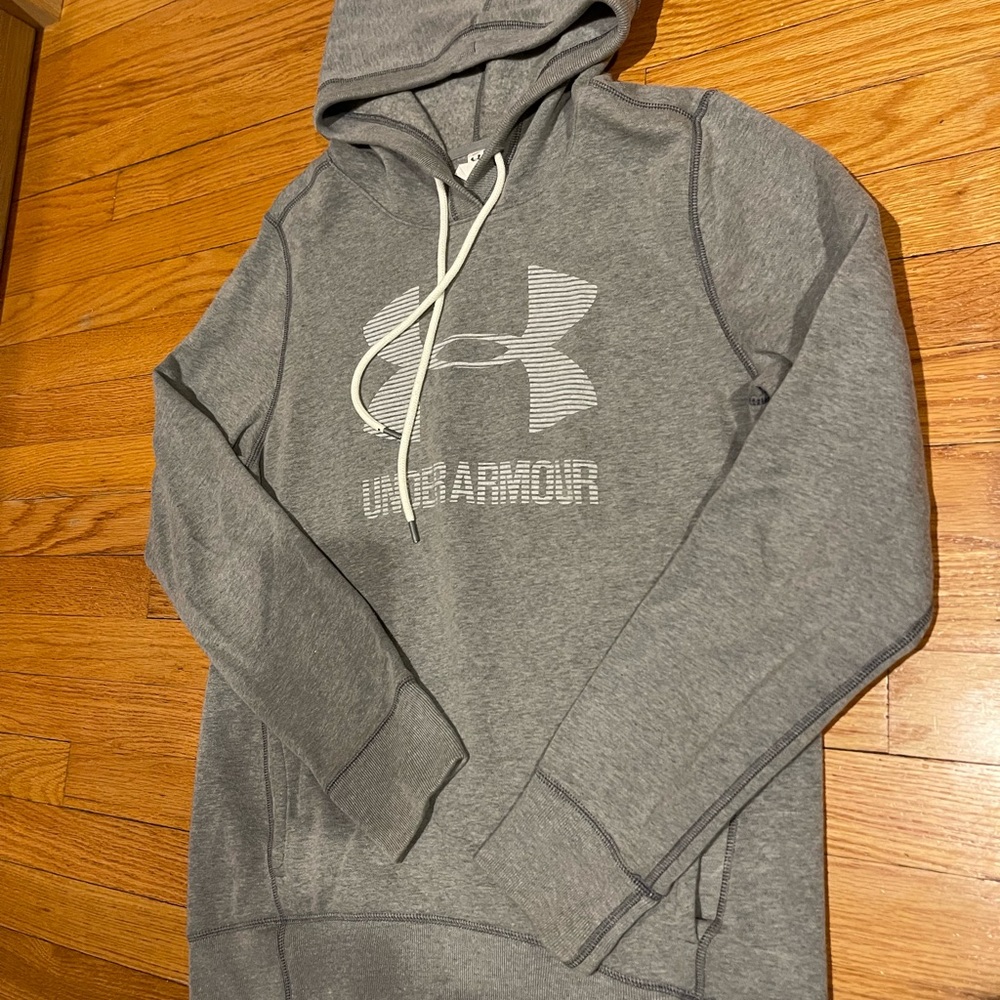 UNDER ARMOUR, MEDIUM, GREY HOODIE